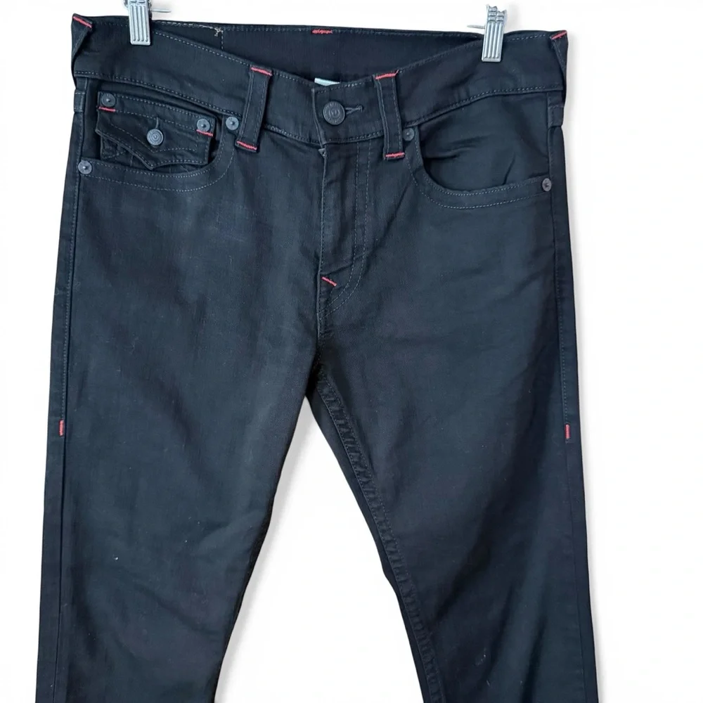 True Religion Rocco Skinny Black Jean 33